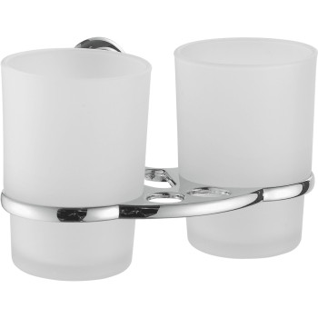 Стакан двойной для ванной комнаты FASHUN A1508, хром