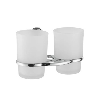 Стакан двойной Maretti Karla KA8022010, хром