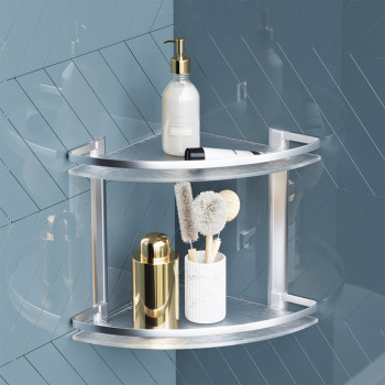 Стеклянная полка, угловая