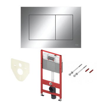 TECEbase 2.0 Модуль в комплекте с панелью смыва TECEnow хром глянц.