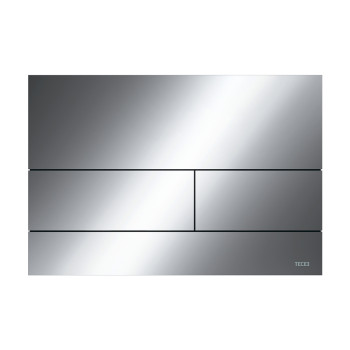 TECEsquare II, панель смыва с двумя клавишами металлическая хром