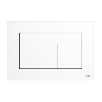 TECEvelvet Панель смыва для унитаза, поверхность FENIX, Bianco Kos Белая, покрытие против отпечатк