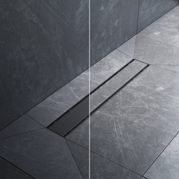 Трап для душа линейный, универсальный затвор Tile, 50 см