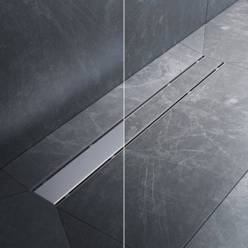 Трап для душа линейный, универсальный затвор Tile, 70 см