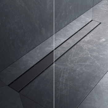 Трап для душа линейный, универсальный затвор Tile, 80 см