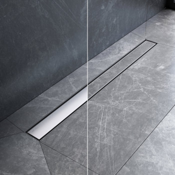 Трап для душа линейный, универсальный затвор Tile, 80 см