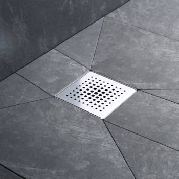 Трап для душа точечный, мокрый затвор Cut Gradient, 10 см