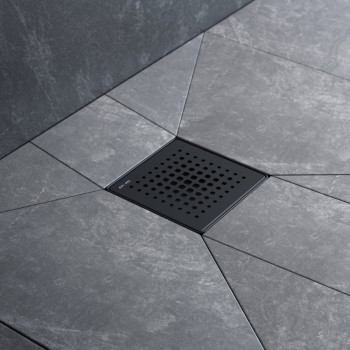 Трап для душа точечный, мокрый затвор Cut Gradient, 10 см