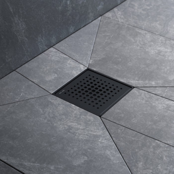 Трап для душа точечный, универсальный затвор Cut Gradient, 10 см