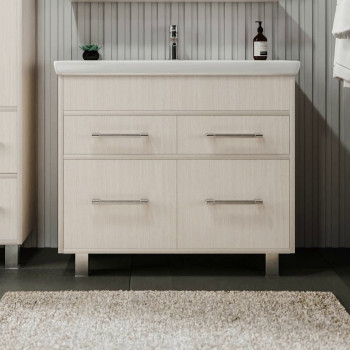 Тумба под раковину напольная Бриклаер ЧИЛИ светлая лиственница , 90 см