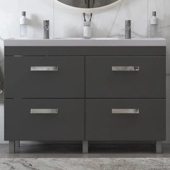 Тумба под раковину напольная Velvex Orlando tn.ORL.CLA.120.4Y графит, 120 см