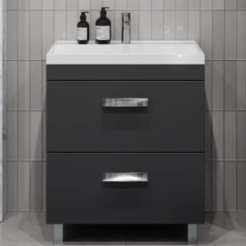 Тумба под раковину напольная Velvex Orlando tn.ORL.CLA.70.2Y графит, 70 см