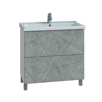 Тумба под раковину напольная VIGO Geometry 016 бетон, 70 см