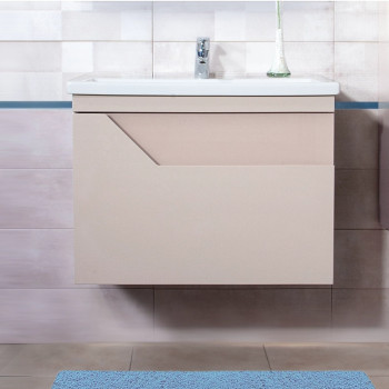 Тумба под раковину подвесная Бриклаер Брайтон бежевый, 70 см