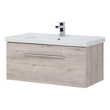 Тумба под раковину подвесная Dreja Big Inn 100 см, дуб кантри