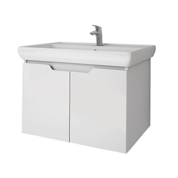 Тумба под раковину подвесная Dreja Q(D) 70 см, белый