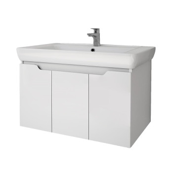 Тумба под раковину подвесная Dreja Q(D) 80 см, белый