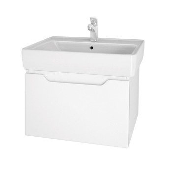 Тумба под раковину подвесная Dreja Tiny 50 см, белый