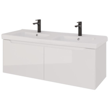 Тумба под раковину подвесная Dreja W 125 см, белый