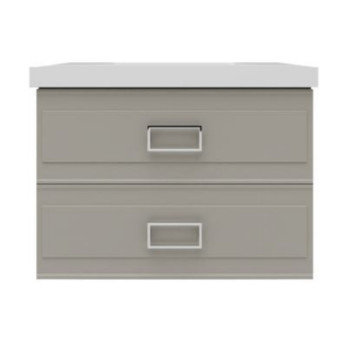 Тумба под раковину подвесная La Fenice Cubo TWIN FNC-01-CUB-C-80-2, бежевая