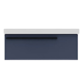 Тумба под раковину подвесная La Fenice Elba FNC-01-ELB-BG-100, синяя