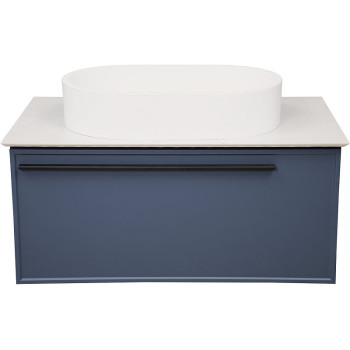 Тумба под раковину подвесная La Fenice Elba FNC-01-ELB-BG-80, синяя