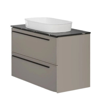 Тумба под раковину подвесная La Fenice Elba TWIN FNC-01-ELB-C-100-2, бежевая