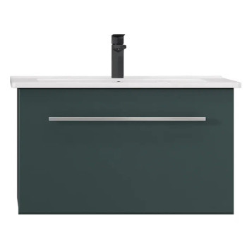 Тумба под раковину подвесная Velvex Posse tp.POS.OSK.75.1Y верде/дуб золотой, 75 см