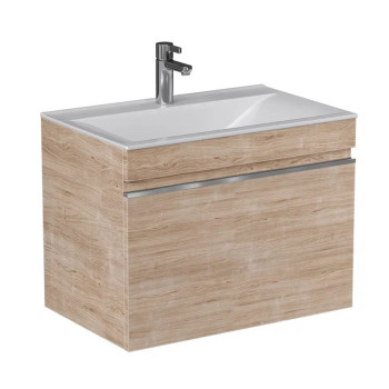 Тумба под раковину подвесная Velvex Pulsus tp.PUL.PUL.70.1Y дуб сонома, 70 см