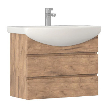 Тумба под раковину подвесная VIGO Wing tp.WIN.BAL.70.2Y дуб золотой, 70 см