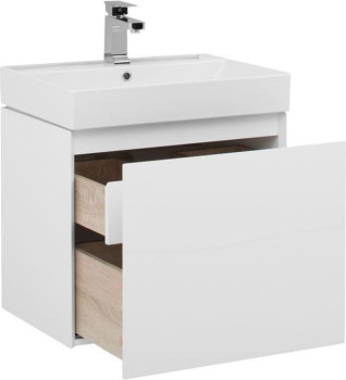 Тумба с раковиной Aquanet Йорк 60 белый