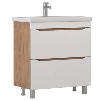 Тумба с раковиной напольная VIGO Grani 203 дуб золотой, 80 см