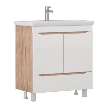 Тумба с раковиной напольная VIGO Grani 286 дуб золотой, 80 см