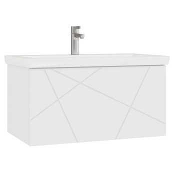 Тумба с раковиной подвесная VIGO Geometry 035, 80 см