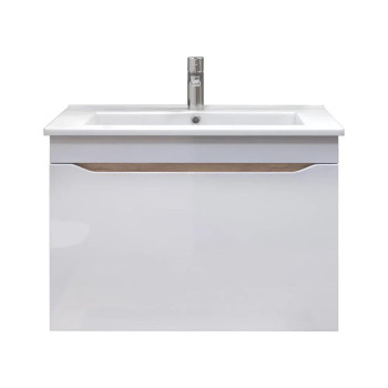 Тумба с раковиной подвесная VIGO Grani tp.GRI.OSK.75.1Y дуб золотой, 75 см