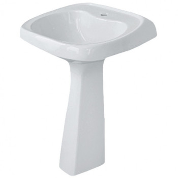 Умывальник 2-ой вел. без отв. ВОДОЛЕЙ 57 (ФАРФОР)