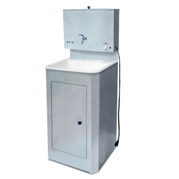 Умывальник (бак антикороз, с ЭВН + мойка пластм.) серебро "Акватекс"