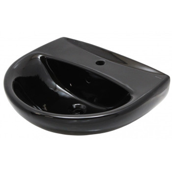 Умывальник "ГРАНД" 55 ЧЕРНЫЙ с отверстием под смеситель