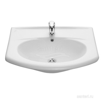 Умывальник Новая грань с переливом белый