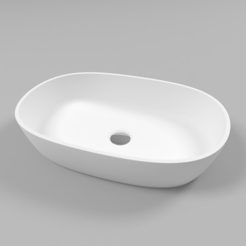 Умывальник WHITECROSS Opal 56x38 (белый мат) иск. камень