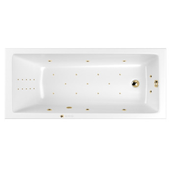 Ванна WHITECROSS Wave 170x70 "ULTRA NANO" (золото)