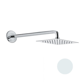 Верхний душ ультратонкий с кронштейном Fiore 30BB8650, белый