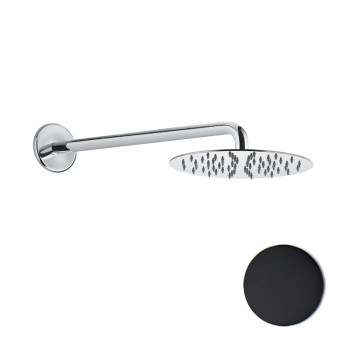Верхний душ ультратонкий с кронштейном Fiore 30NN8630, черный