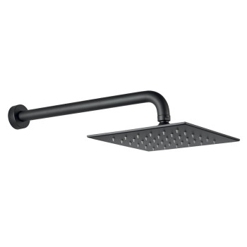 Верхний душ ультратонкий с кронштейном Fiore 30NN8650, черный