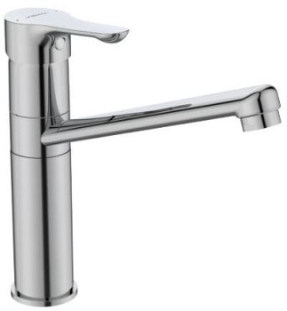 VI BA418AA Wave Смеситель для кухни 179 мм, HWTC, StrongFix, переходник 3/8 - 1/2 в комплекте