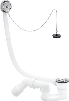 Viega 311 537 Слив-перелив для стандартных ванн, с пробкой, пластик, модель 6387.35