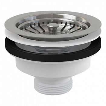 Водослив сифона для мойки 6/4" с нержавеющей peшeткой Ø115, арт. A37