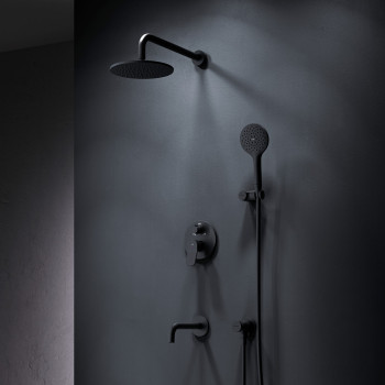 Встраиваемая душевая система со смесителем для ванны и душа и душевым набором