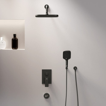 Встраиваемая душевая система со смесителем и изливом