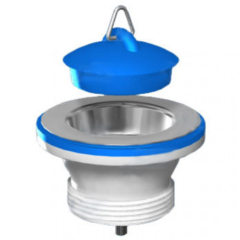 Выпуск 1 1/2" с нержавеющей сеткой и пробкой (M105)